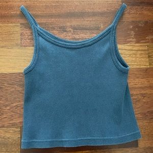 Brandy Melville Ribbed Shoulder Crop Top